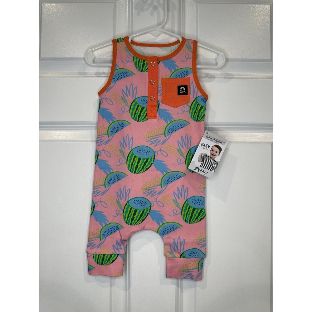 Rags Fruit Romper‎ Size 6-12 Months NWT